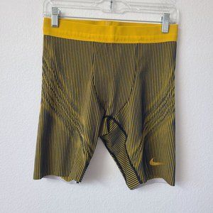 NEW Nike Pro Elite Track & Field 1/2 Tights FD5787-000 Size S Yellow